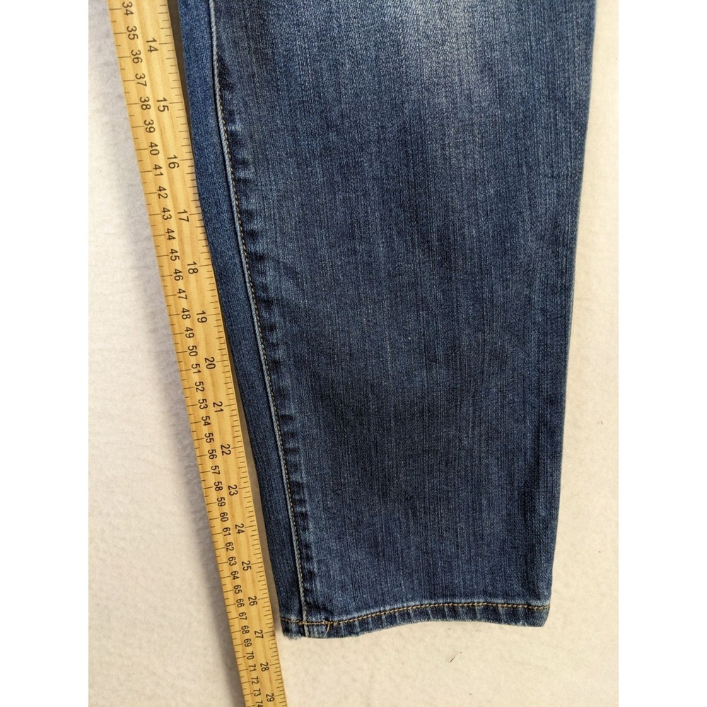 Chicos Boyfriend Ankle Jeans Size 12P Dark Wash Cotton Blend - Picture 7 of 7